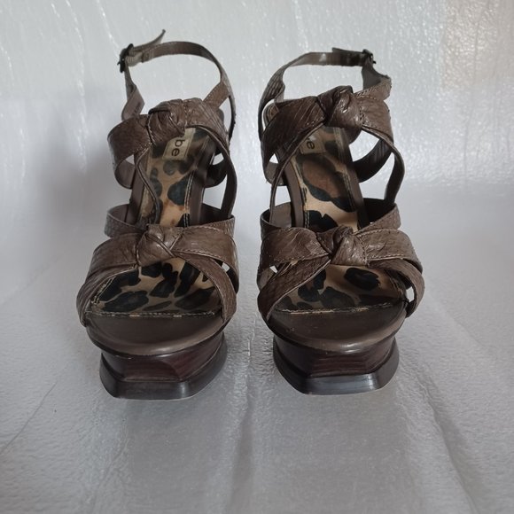 Bebe Brown High Heels 10M - Picture 15 of 15
